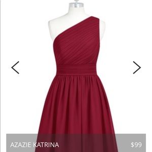 Maroon bridesmaids dress